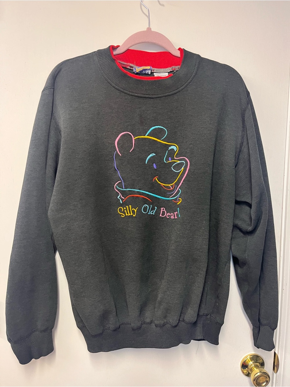 Vintage Disney Winnie the Pooh Silly Old Bear Embroidered Crewneck Sweatshirt